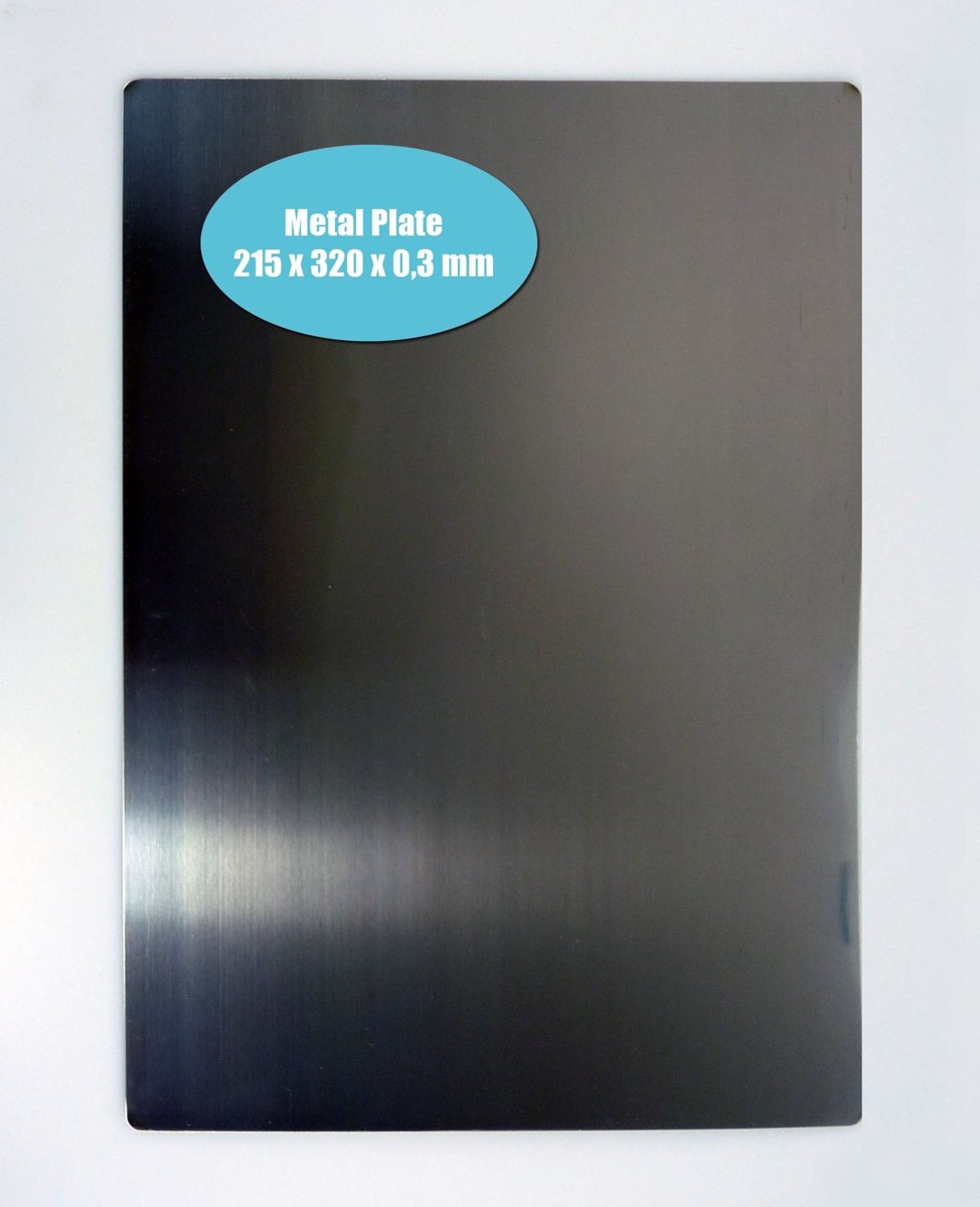 Nellie Snellen Metalen plaat voor PowerBoss MSPB001 215x320x0,3mm